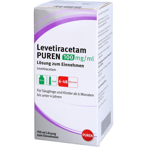 Levetiracetam PUREN 100 mg/ml Lösung zum Einnehmen, 150 ML, PUREN Pharma GmbH & Co. KG