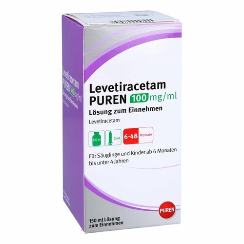 Levetiracetam PUREN 100 mg/ml Lösung zum Einnehmen, 150 ml, PUREN Pharma GmbH & Co. KG