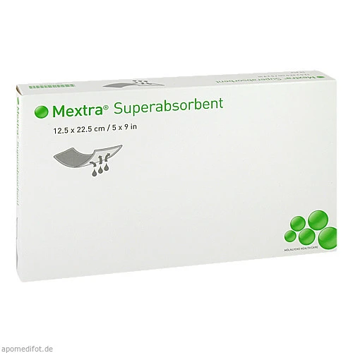 Mextra Superabsorbent Verband 12.5x22.5 cm, 10 Stk., Mölnlycke Health Care GmbH