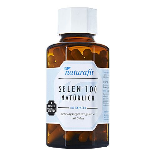 NATURAFIT Selen 100 nat&uuml;rlich Kapseln, 180 Stk., NaturaFit GmbH