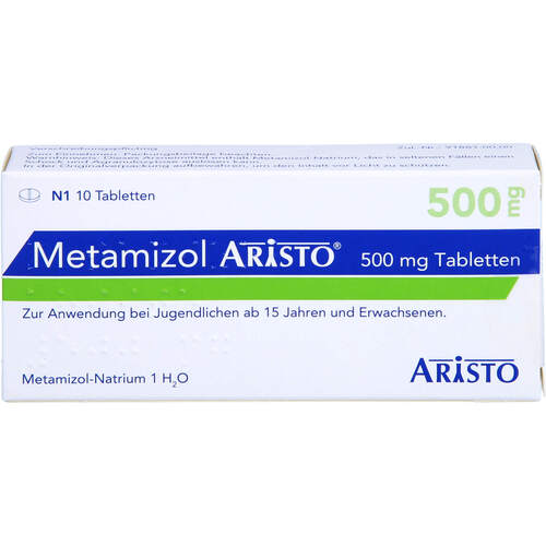 Metamizol Aristo 500mg Tabletten, 10 Stk., Aristo Pharma GmbH