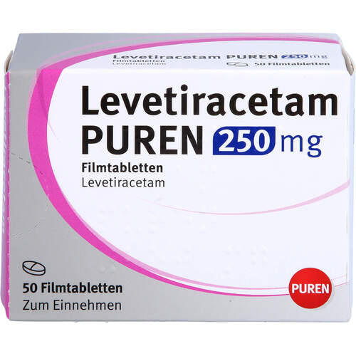 Levetiracetam PUREN 250 mg Filmtabletten, 50 Stk., PUREN Pharma GmbH & Co. KG