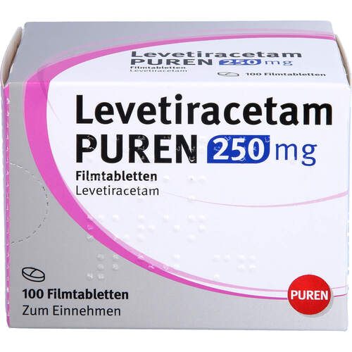 Levetiracetam PUREN 250 mg Filmtabletten, 100 Stk., PUREN Pharma GmbH & Co. KG