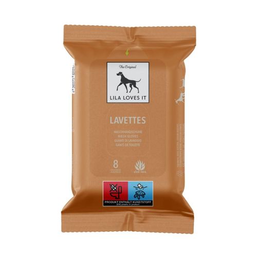 LAVETTES WASCHHANDSCHUHE LILA LOVES IT, 10 Stk., Finidore Manufaktur GmbH