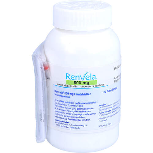 Renvela 800 mg Filmtabletten, 180 Stk., Fd Pharma GmbH