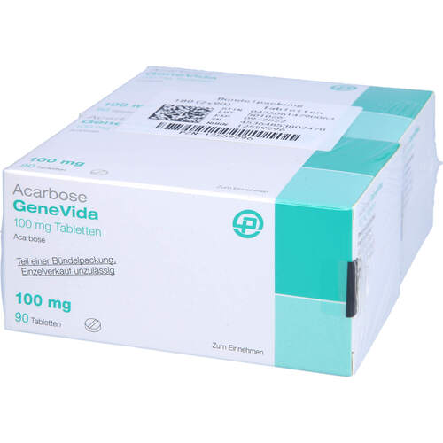 Acarbose GeneVida 100 mg, 180 ST, Genevida GmbH