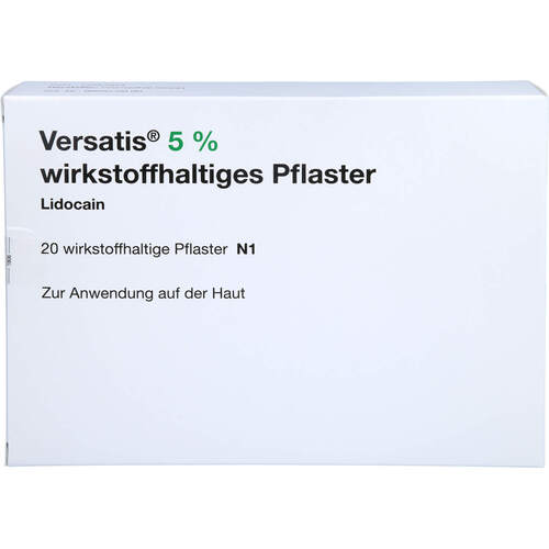 VERSATIS 5% wirkstoffhaltiges Pflaster, 20 St, 2care4 ApS