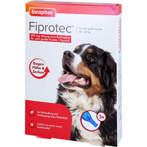 FIPROTEC 402 mg Lösung z.Auftr.f.sehr gr.Hunde, 3X4.02 ml, Beaphar B.V.