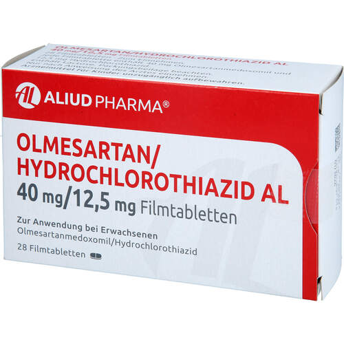 Olmesartan/HCT AL 40/12.5 mg Filmtabletten, 28 Stk., Aliud Pharma GmbH
