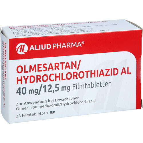 Olmesartan/HCT AL 40/12.5 mg Filmtabletten, 28 Stk., Aliud Pharma GmbH