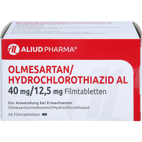 Olmesartan/HCT AL 40/12.5 mg Filmtabletten, 56 Stk., Aliud Pharma GmbH