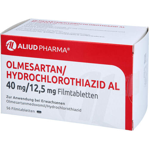 Olmesartan/HCT AL 40/12.5 mg Filmtabletten, 56 Stk., Aliud Pharma GmbH