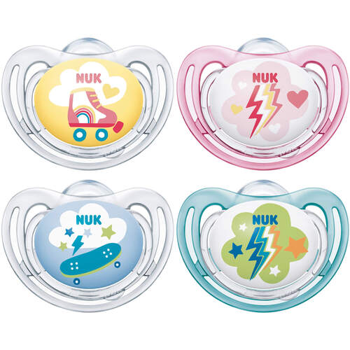 NUK Freestyle Silikon-Schnuller 6-18m, 2 Stk., Mapa GmbH