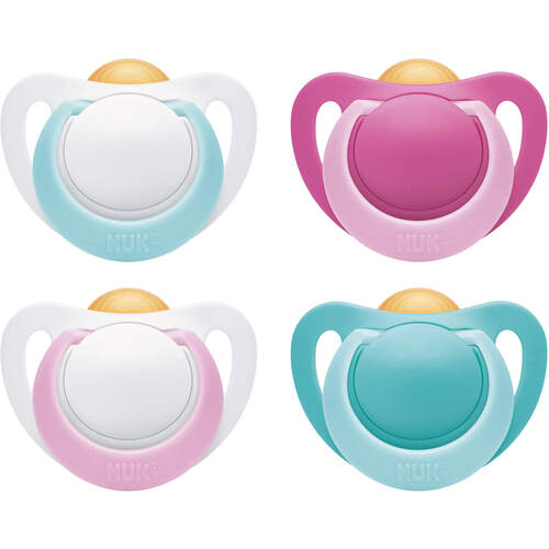 NUK Schnuller Genius Latex 6-18 Monate, 2 Stk., MAPA GmbH NUK Schnuller Genius Latex 6-18 Monate, 2 Stk., MAPA GmbH