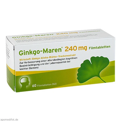 Ginkgo-Maren 240mg Filmtabletten, 60 Stk., Hermes Arzneimittel GmbH