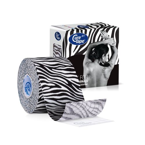Cure Tape Art Zebra 5 cm x 5 m, 1 Stk., FysioTape B.V.