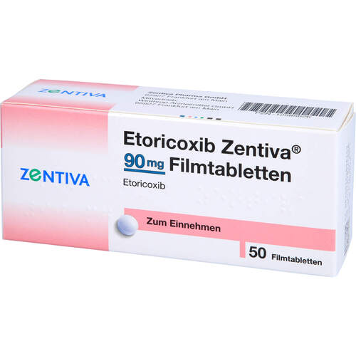 Etoricoxib Zentiva 90 mg Filmtabletten, 50 Stk., Zentiva Pharma GmbH