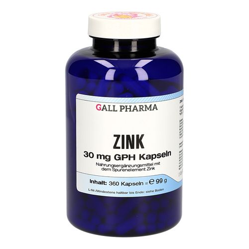 ZINK 30mg GPH Kapseln, 360 Stk., Hecht-Pharma GmbH