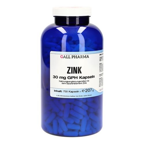 ZINK 30mg GPH Kapseln, 750 Stk., Hecht-Pharma GmbH