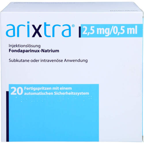 Arixtra 2.5mg/0.5ml Inj.-Lsg.i.e.Fertigspritze, 20X0.5 ML, Abacus Medicine A/S