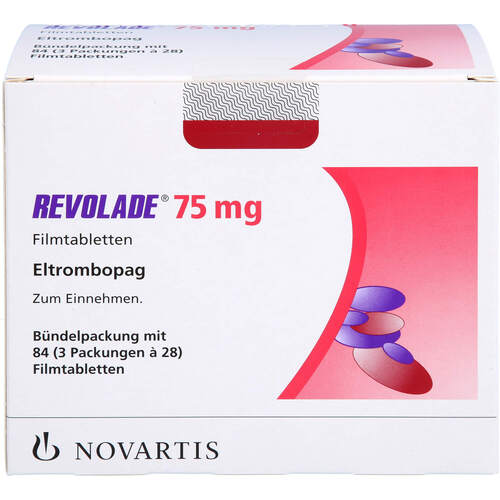 Revolade 75 mg Filmtabletten, 3x28 Stk., Novartis Pharma GmbH