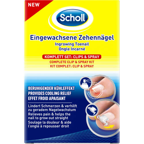 Scholl Eingewachsene Zehennägel Clips & Spray, 1 ST, Scholl's Wellness Company GmbH