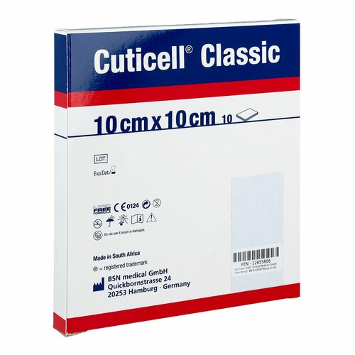 CUTICELL Classic Wundgaze 10x10 cm, 10 ST, 1001 Artikel Medical GmbH