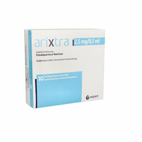 Arixtra 2.5mg/0.5ml Inj.-Lsg.i.e.Fertigspritze, 10X0.5 ML, Abacus Medicine A/S