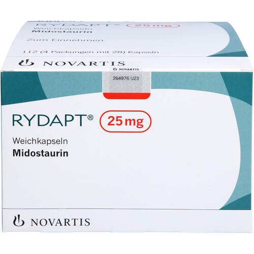 RYDAPT 25 MG WEICHKAPSELN, 4x28 Stk., Novartis Pharma GmbH