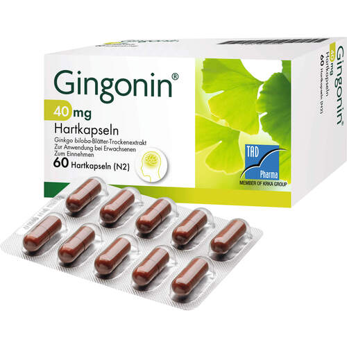 GINGONIN 40 mg Hartkapseln, 60 Stk., TAD Pharma GmbH