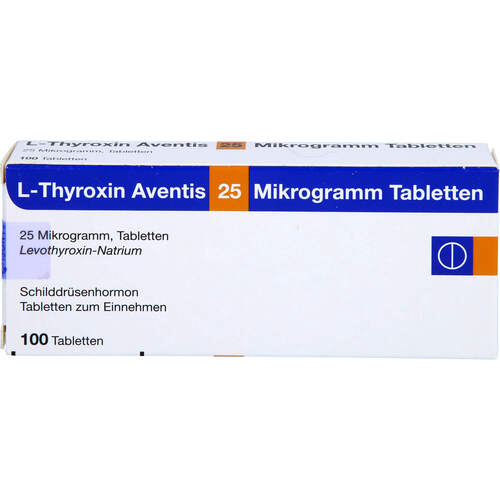 L-Thyroxin Aventis 25ug, 100 ST, Sanofi-Aventis Deutschland GmbH