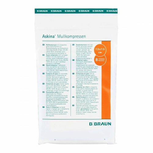 ASKINA Mullkompressen 7.5x7.5 cm steril, 5x2 Stk., 1001 Artikel Medical GmbH ASKINA Mullkompressen 7.5x7.5 cm steril, 5x2 Stk., 1001 Artikel Medical GmbH