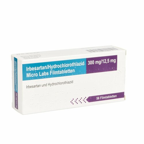 Irbesartan/Hydrochlorothiazid Micro Labs300/12.5mg, 56 Stk., Micro Labs GmbH