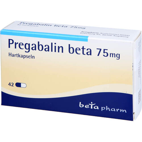 Pregabalin beta 75 mg Hartkapseln, 42 ST, betapharm Arzneimittel GmbH