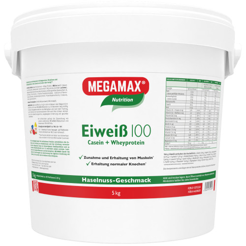 Eiweiss 100 Haselnuss Megamax, 5 kg, Megamax B.V.