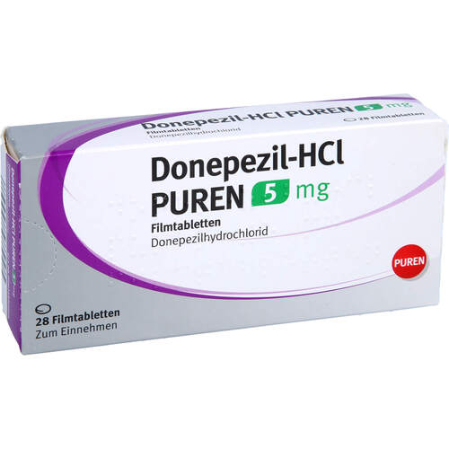 Donepezil-HCl PUREN 5 mg Filmtabletten, 28 Stk., PUREN Pharma GmbH & Co. KG