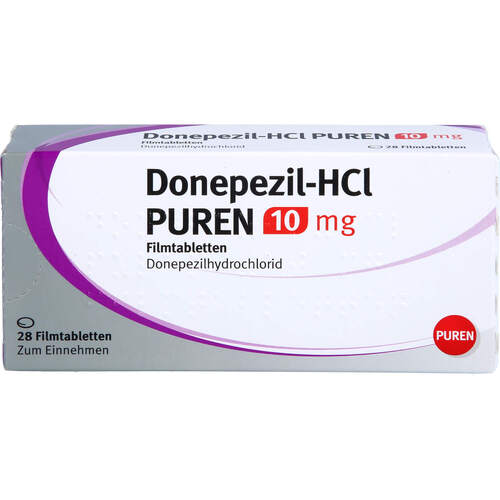 Donepezil-HCl PUREN 10 mg Filmtabletten, 28 ST, PUREN Pharma GmbH & Co. KG