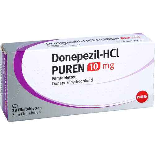 Donepezil-HCl PUREN 10 mg Filmtabletten, 28 ST, PUREN Pharma GmbH & Co. KG