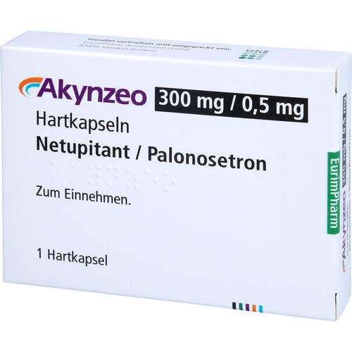 Akynzeo 300 mg/0.5 mg Hartkapseln, 1 ST, Eurimpharm Arzneimittel GmbH