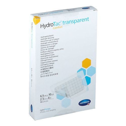 HydroTac transparent comfort 6.5 cm x 10 cm, 10 Stk., Paul Hartmann AG