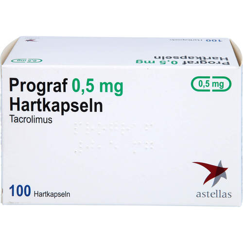 PROGRAF 0.5 mg Hartkapseln, 100 Stk., Pb Pharma GmbH