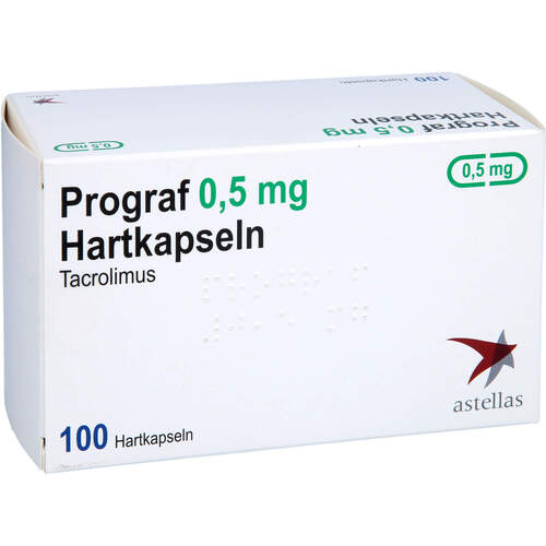 PROGRAF 0.5 mg Hartkapseln, 100 Stk., Pb Pharma GmbH