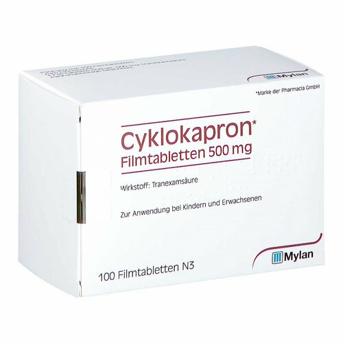 Cyklokapron Filmtabletten, 100 Stk., Emra-Med Arzneimittel GmbH