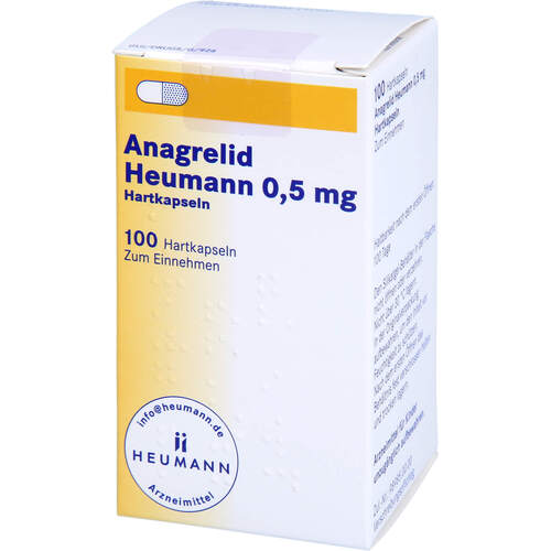 Anagrelid Heumann 0.5 mg Hartkapseln, 100 Stk., Heumann Pharma GmbH & Co. Generica KG