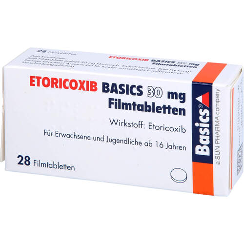 ETORICOXIB BASICS 30 mg Filmtabletten, 28 Stk., Basics GmbH