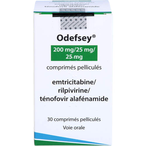 Odefsey 200 mg/25 mg/25 mg Filmtabletten, 30 ST, Paranova Pack A/S