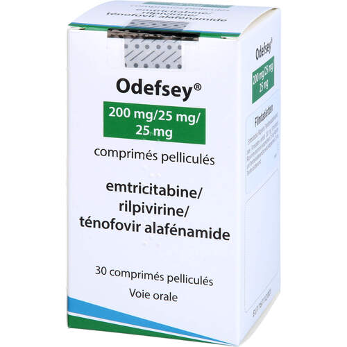 Odefsey 200 mg/25 mg/25 mg Filmtabletten, 30 ST, Paranova Pack A/S