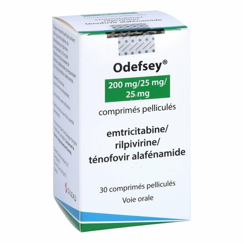Odefsey 200 mg/25 mg/25 mg Filmtabletten, 30 Stk., Paranova Pack A/S