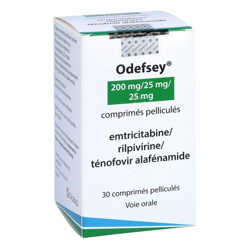 Odefsey 200 mg/25 mg/25 mg Filmtabletten, 30 ST, Paranova Pack A/S