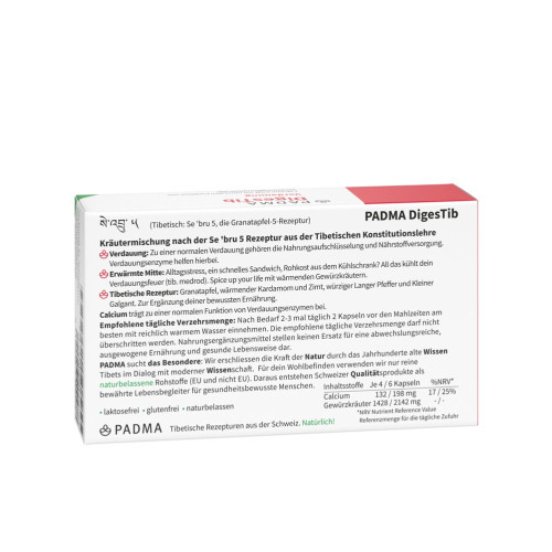 PADMA DigesTib, 60 Stk., Hager Pharma GmbH
